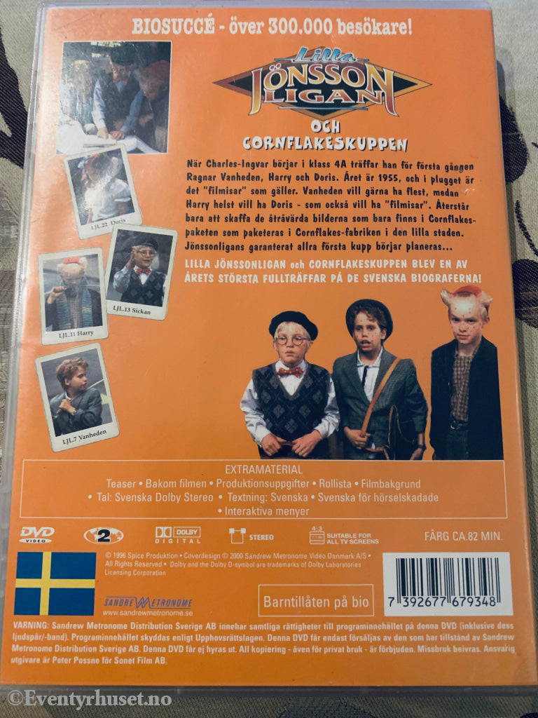 Lilla Jönssonligaen Och Cornflakeskuppen. 1996. Dvd. Dvd