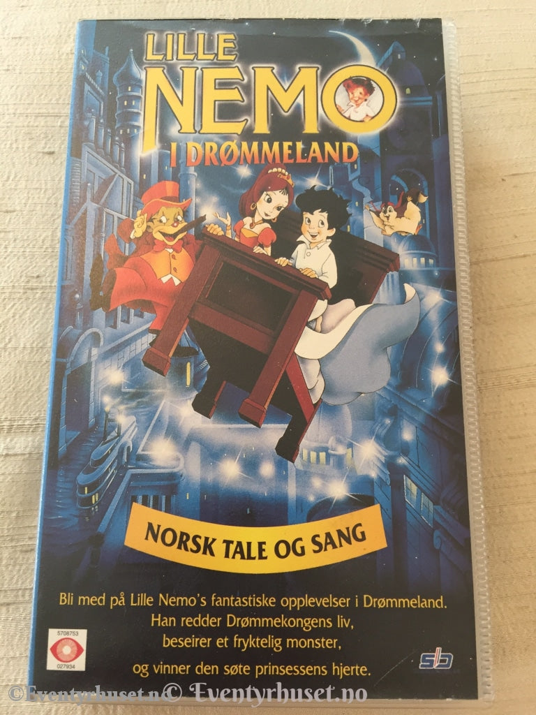 Lille Nemo I Drømmeland. 1992. Vhs. Vhs