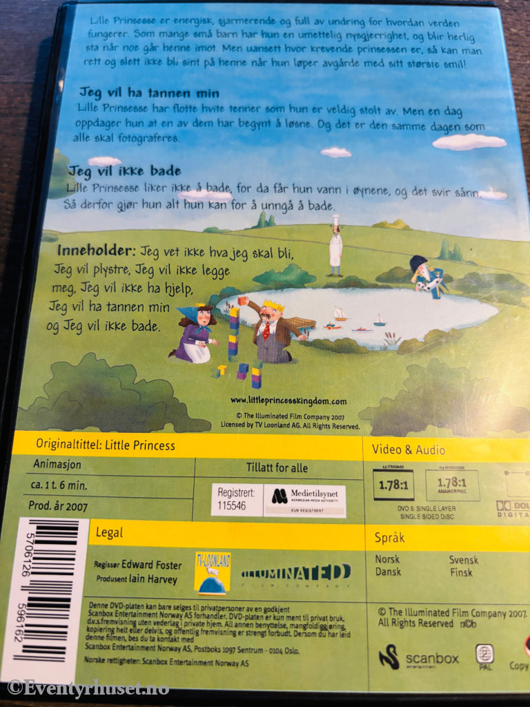Lille Prinsesse – Jeg vil ha tannen min. DVD.