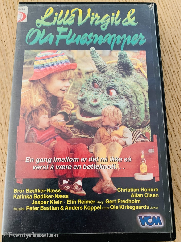 Lille Virgil Og Ola Fluesnapper. 1988. Vhs Big Box.