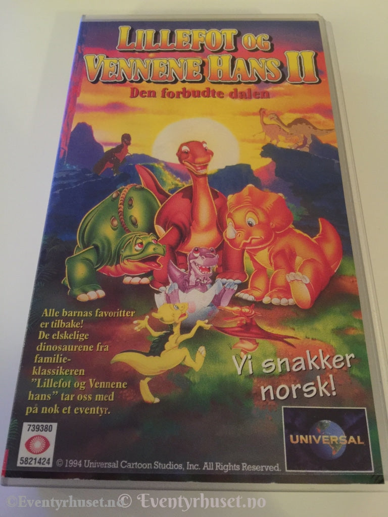 Lillefot Og Vennene Hans 2. 1994. Den Forbudte Dalen. Vhs. Vhs