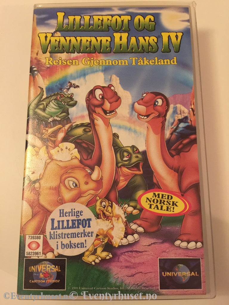 Lillefot Og Vennene Hans 4. 1995. Reisen Gjennom Tåkeland. Vhs. Vhs