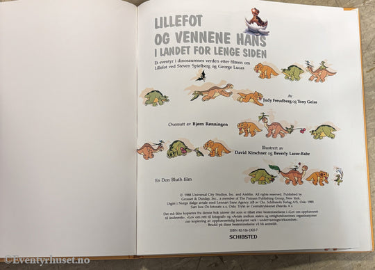 Disney. Lillefot og vennene hans – i landet for lenge siden. Bok.