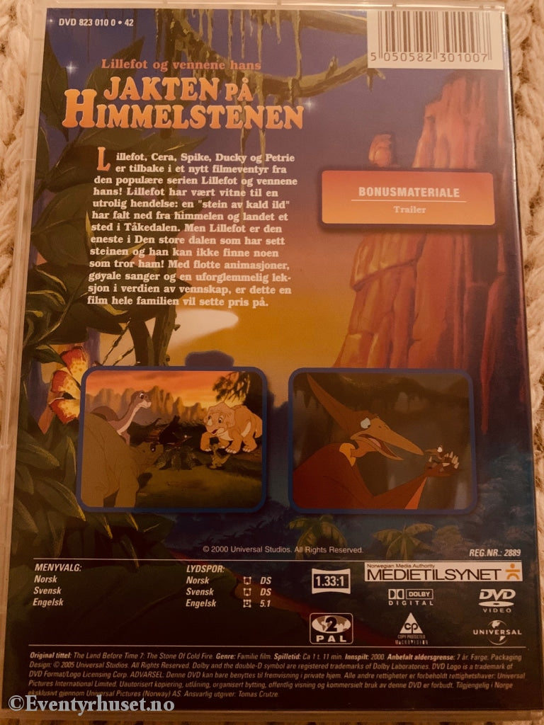 Lillefot Og Vennene Hans. Jakten På Himmelsteinen. 2000. Dvd. Dvd