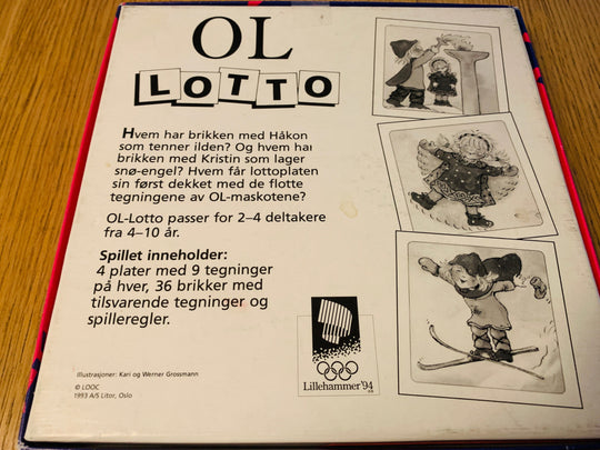 Lillehammer 94 - OL-Lotto. Brettspill