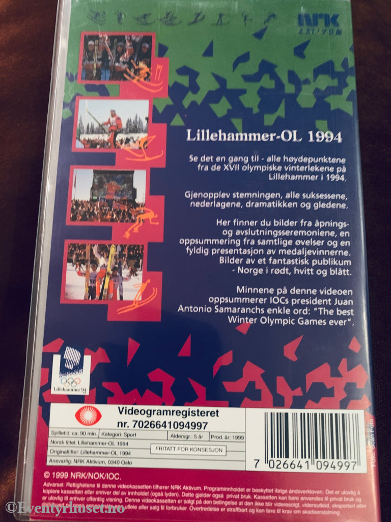 Lillehammer-OL 1994. VHS.