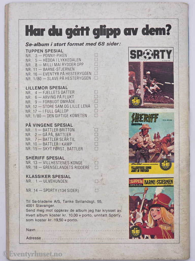 Lillemor. Nr. 14 1980. Den forfulgte prinsesse. Hefte.