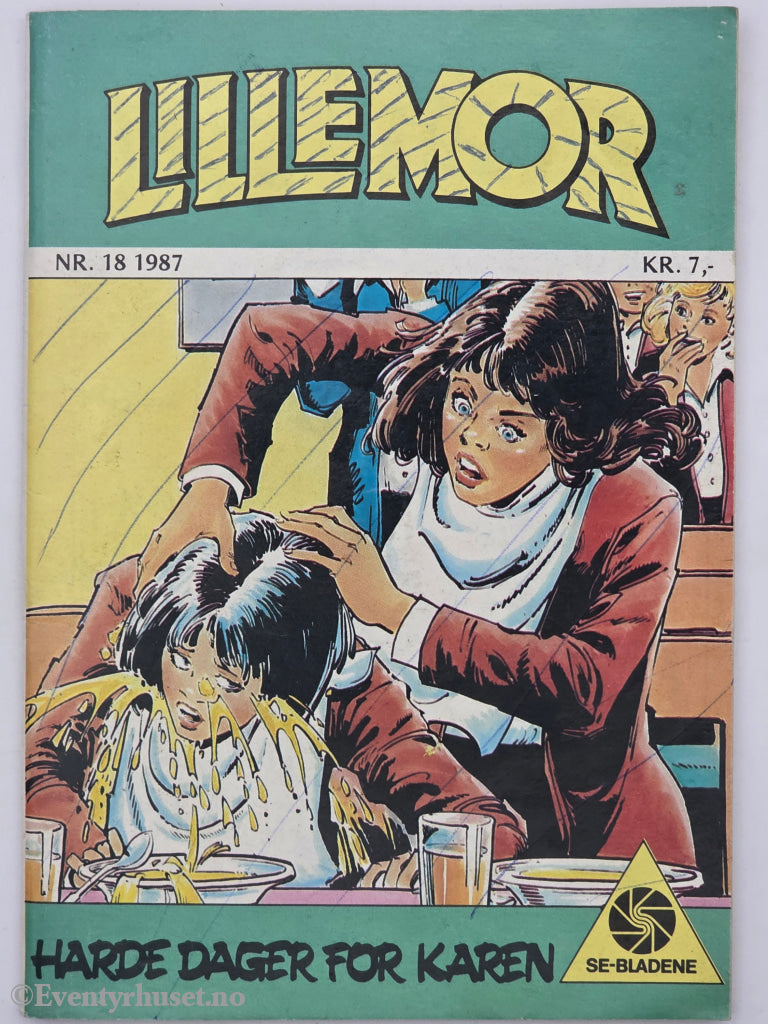 Lillemor. Nr. 18 1987. Harde dager for Karen. Hefte.