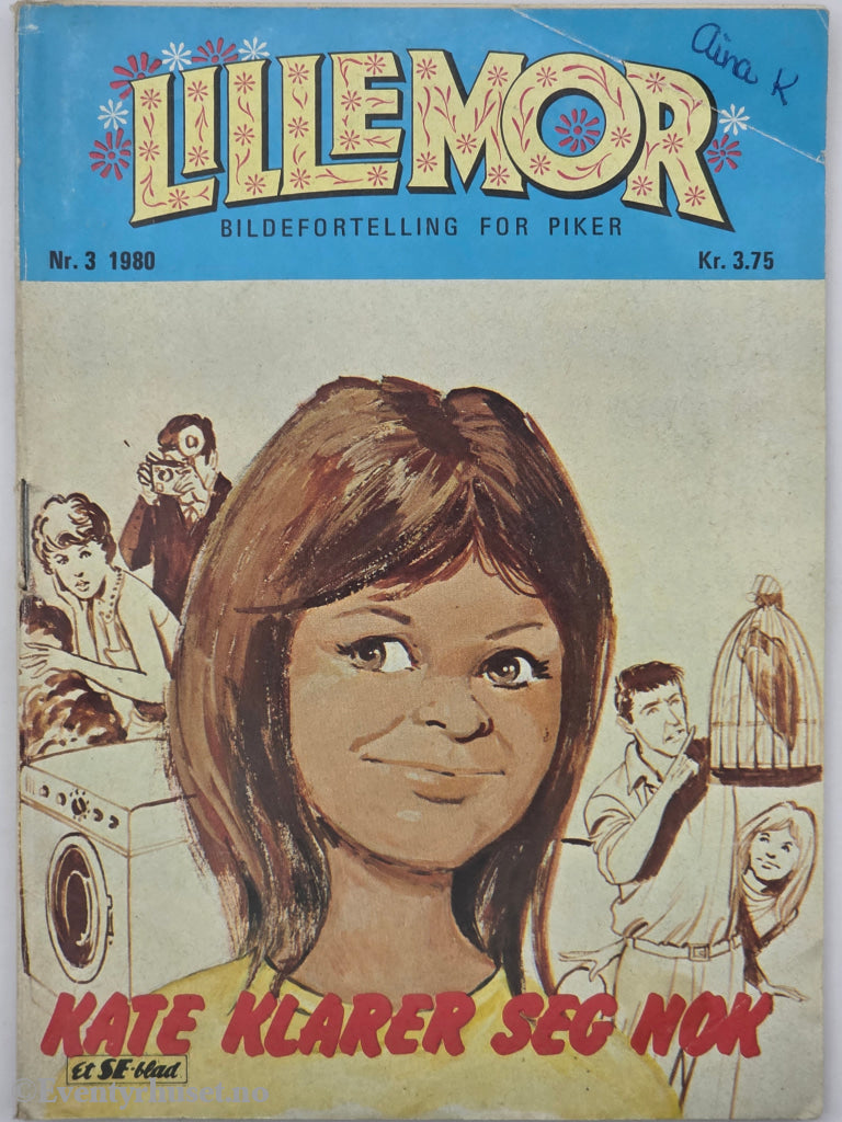 Lillemor. Nr. 3 1980. Kate klarer seg nok. Hefte.