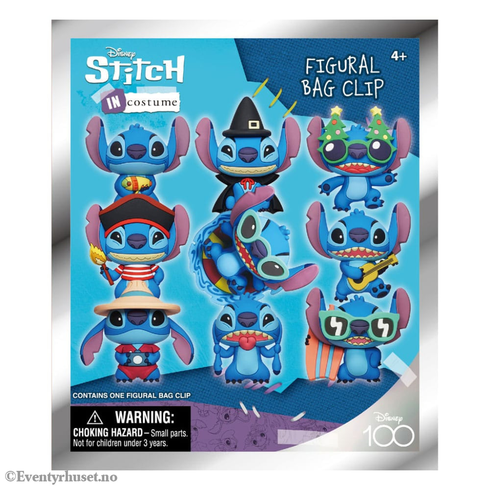 Lilo & Stitch 3D Foam Bag Clips Costumes Series 3 Display (24) Fashion & Accessories