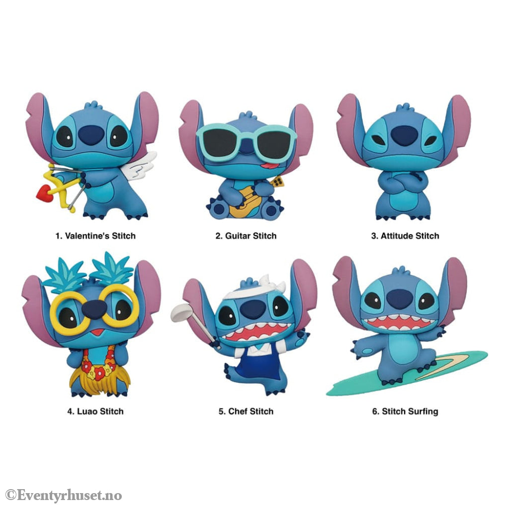 Lilo & Stitch 3D 3D Magnets Series 2 Display (12) Home & Gifts