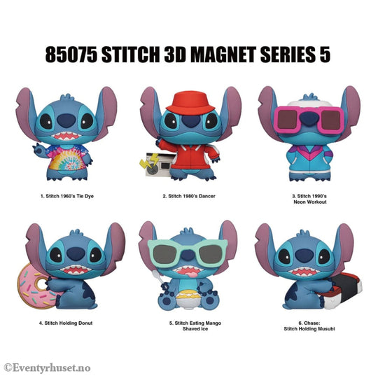 Lilo & Stitch 3D Magnets Stitch Series 5 Blind Pack Display (12) Home & Gifts