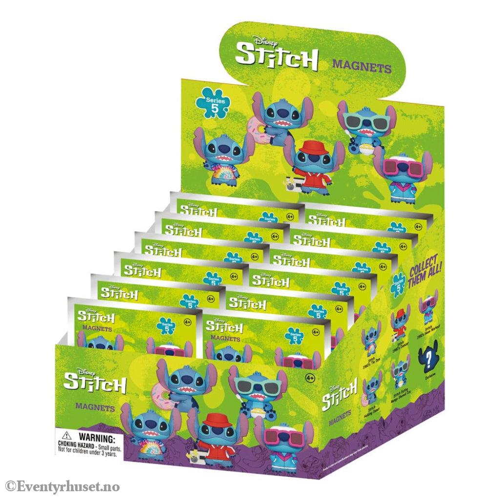 Lilo & Stitch 3D Magnets Stitch Series 5 Blind Pack Display (12) Home & Gifts