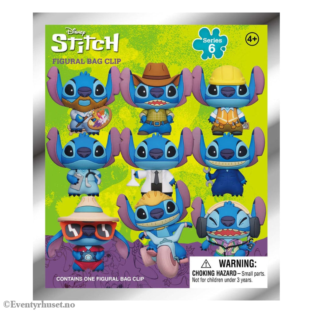 Lilo & Stitch 3D PVC Bag Clips Series 6 Display (24) Fashion & Accessories