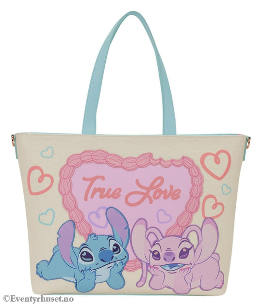 Lilo & Stitch by Loungefly Canvas Tote Bag True Love Fashion & Accessories