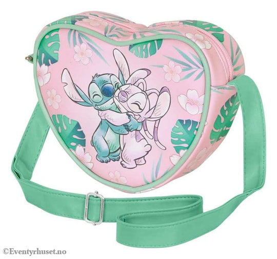 Lilo & Stitch Casual Heart Crossbody Bag Hug Pink Fashion & Accessories