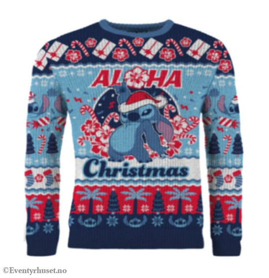 Lilo & Stitch Christmas Sweater Stitch Aloha Christmas Size L Fashion & Accessories