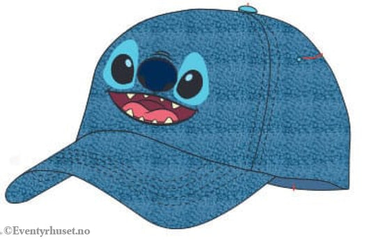 Lilo & Stitch Curved Bill Cap Stitch´s Face Fashion & Accessories