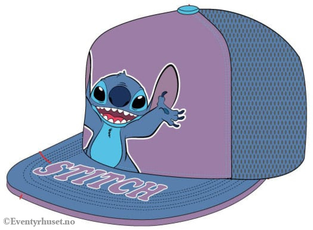 Lilo & Stitch Curved Bill Cap Stitch Standing Fashion & Accessories