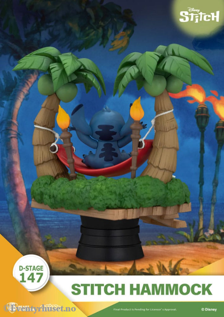 Lilo & Stitch D-Stage PVC Diorama Stitch Hammock 13 cm Collectibles