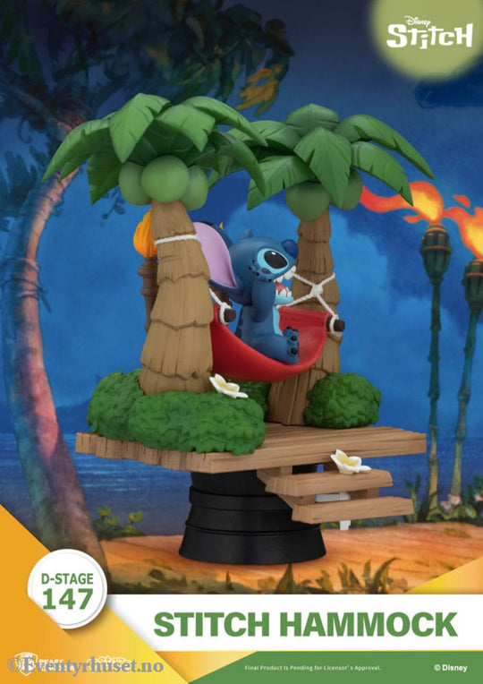Lilo & Stitch D-Stage PVC Diorama Stitch Hammock 13 cm Collectibles