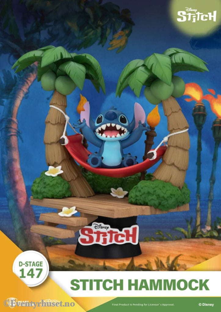 Lilo & Stitch D-Stage PVC Diorama Stitch Hammock 13 cm Collectibles