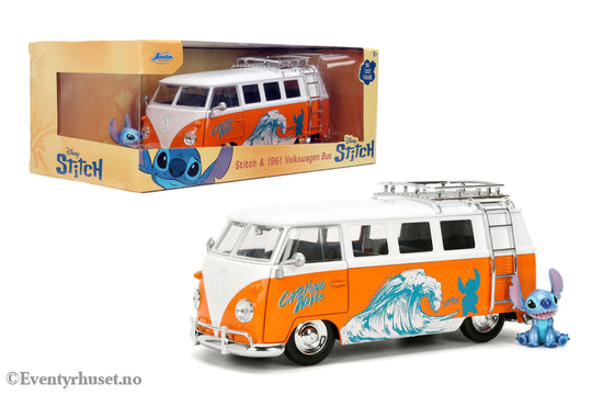 Lilo & Stitch Diecast Model 1/24 1961 VW Bus Stitch. Mint In Sealed Box (MISB)! Actionfigur