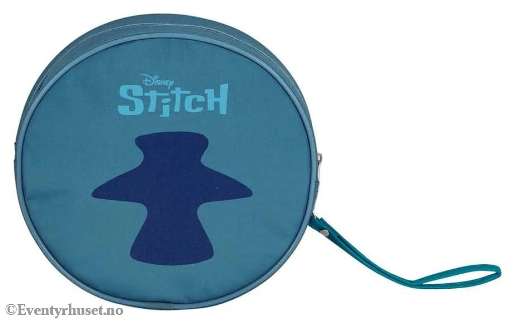 Lilo & Stitch Jumbo Toiletry Bag Face Blue Fashion & Accessories