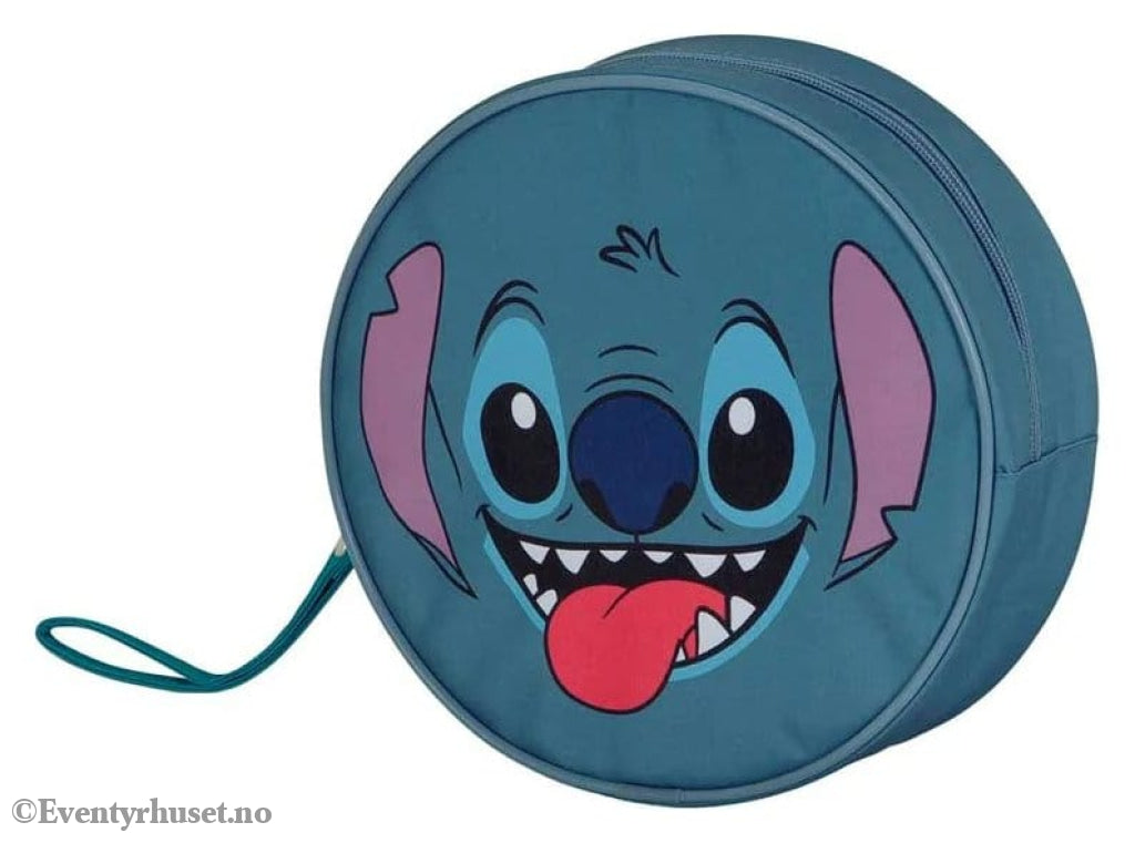 Lilo & Stitch Jumbo Toiletry Bag Face Blue Fashion & Accessories
