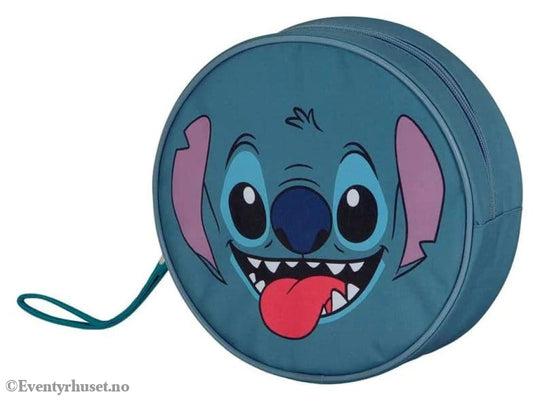 Lilo & Stitch Jumbo Toiletry Bag Face Blue Fashion & Accessories
