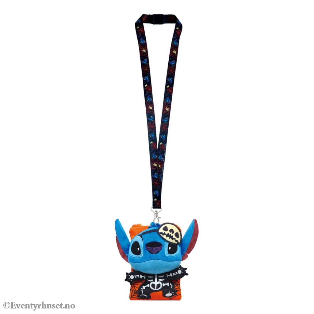 Lilo & Stitch Lanyard Stitch Skeleton with Card Holder Fashion & Accessories