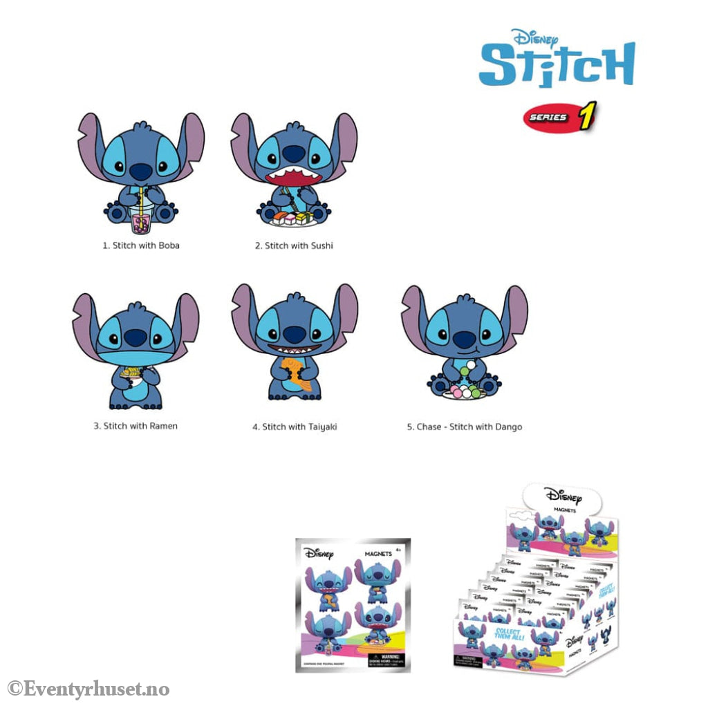 Lilo & Stitch Magnets Stitch Series 1 Display (12) Home & Gifts