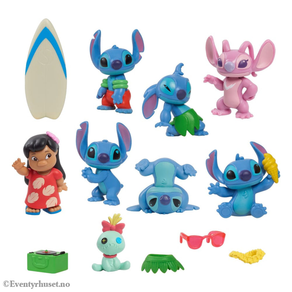 Lilo & Stitch Mini Figure 8-Pack Stitch Deluxe Figure Set 7 cm Collectibles