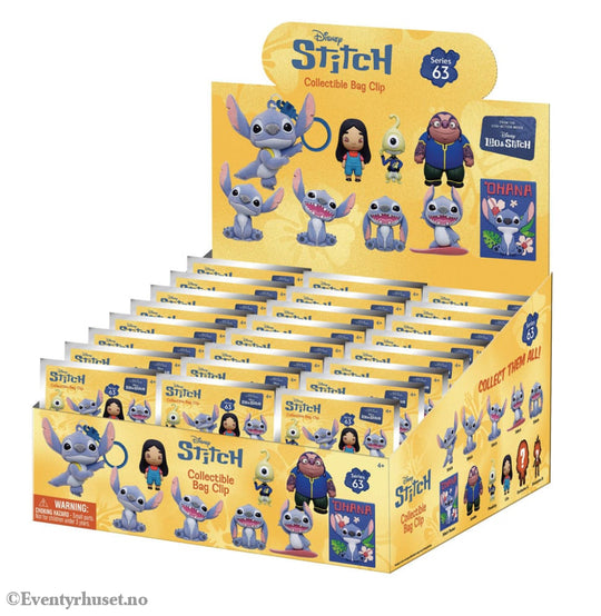 Lilo & Stitch Movie 3D Foam Bag Clips Series 63 Display (24) Fashion & Accessories