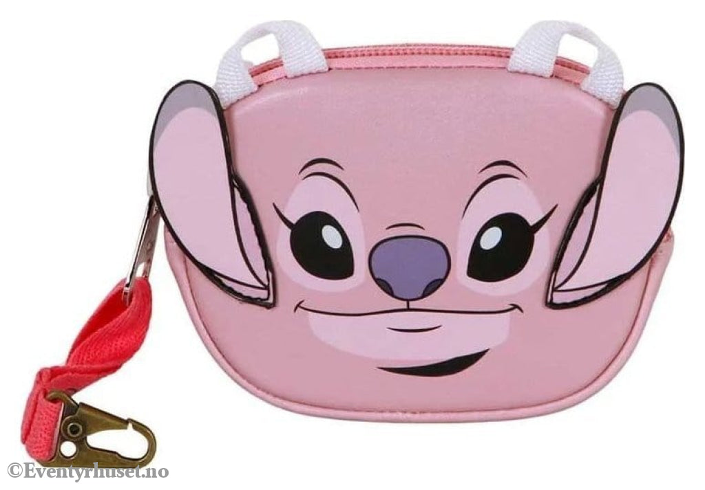Lilo & Stitch Pill Coin Purse Angel Face Pink Fashion & Accessories