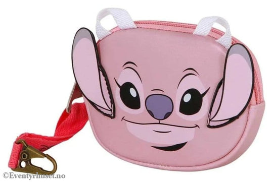 Lilo & Stitch Pill Coin Purse Angel Face Pink Fashion & Accessories