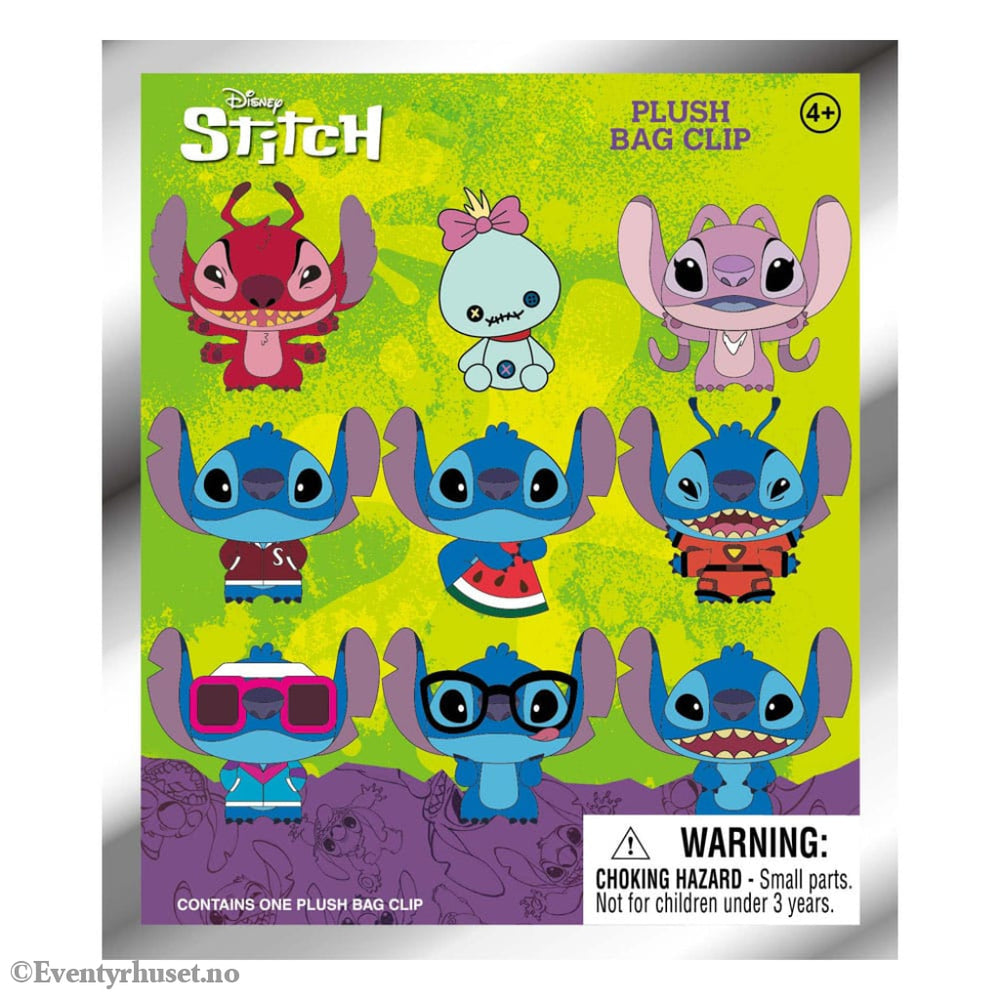 Lilo & Stitch Plush Bag Clips Stitch Display (24) Fashion & Accessories
