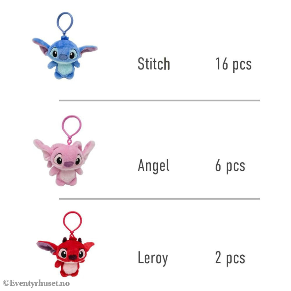 Lilo & Stitch Plush Keychains 12 cm Assortment (24) Fashion & Accessories