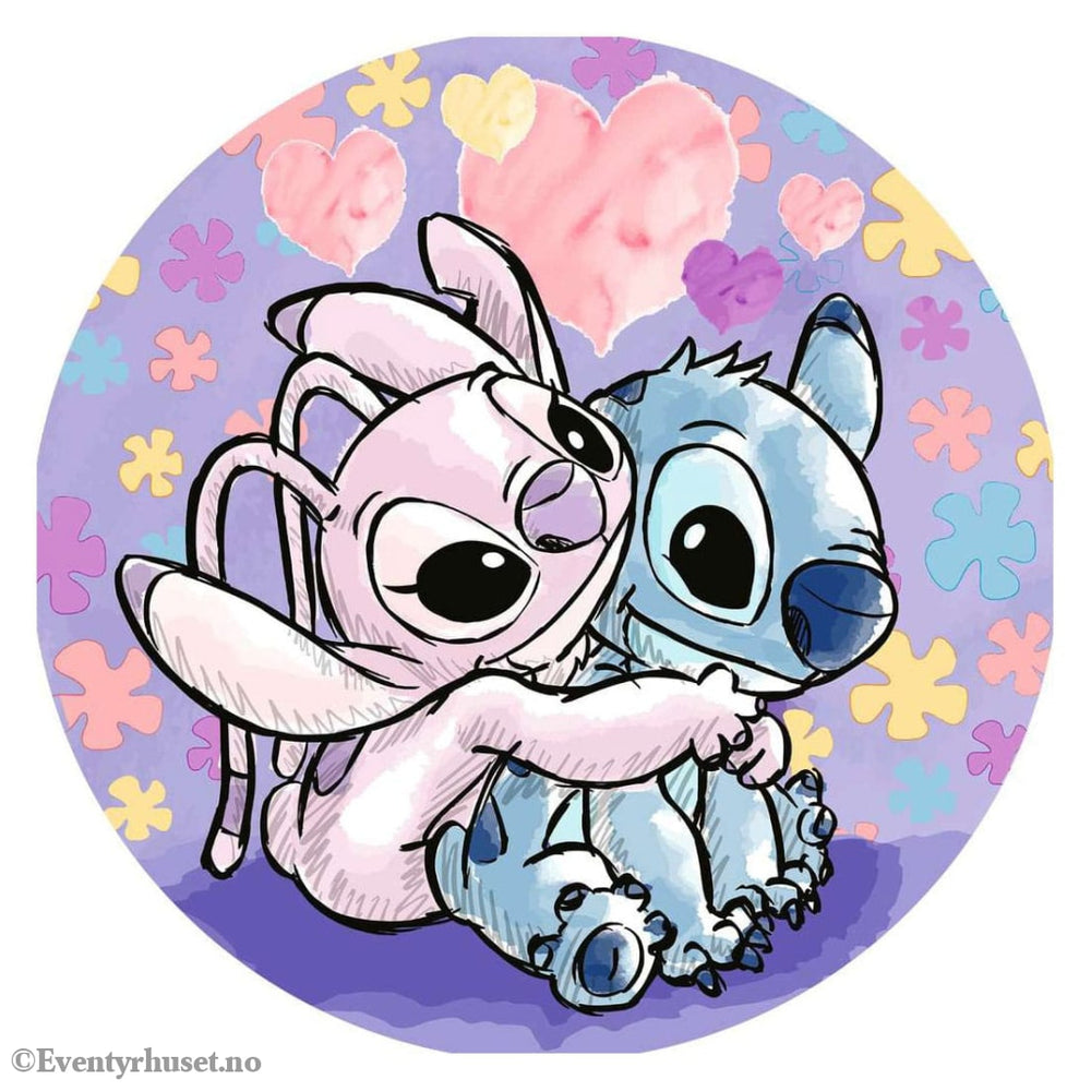 Lilo & Stitch Round Jigsaw Puzzle Stitch (500 pieces) Games