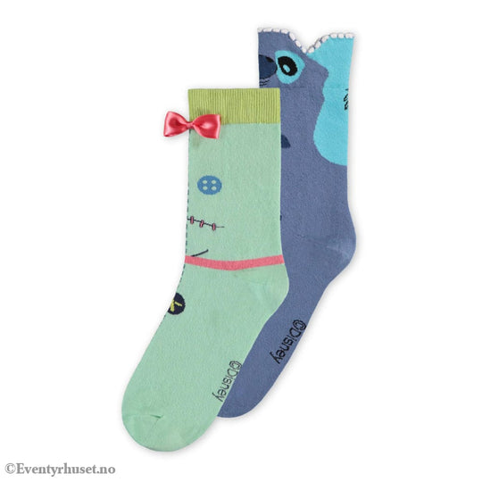 Lilo & Stitch Socks 2-Pack Doll 35-38 Fashion & Accessories