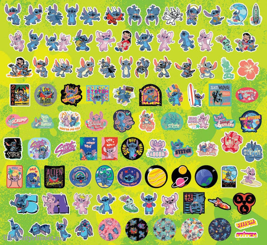 Lilo & Stitch Sticker set 100 pieces Assortment (20) Home & Gifts