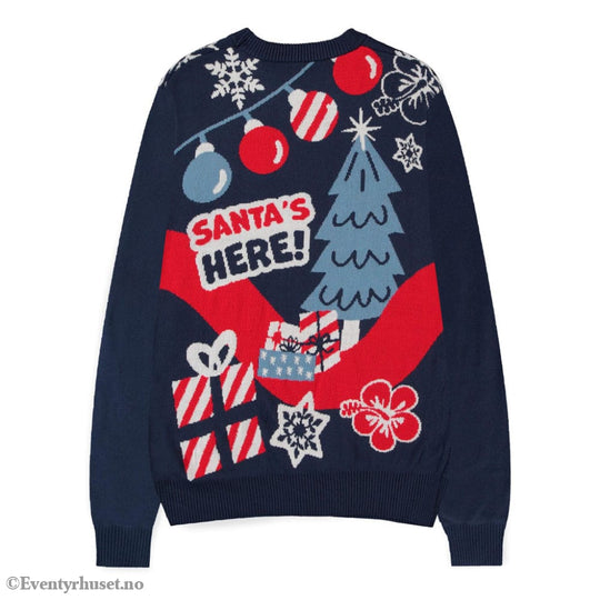 Lilo & Stitch Sweater Stitch Santa (Christmas Jumper) Size M Fashion & Accessories