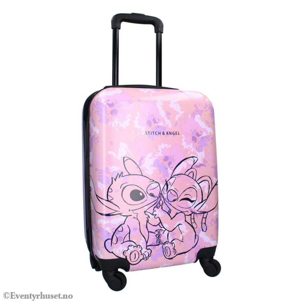 Lilo & Stitch Trolley Suitcase Ohana Forever pink 46 cm Fashion & Accessories