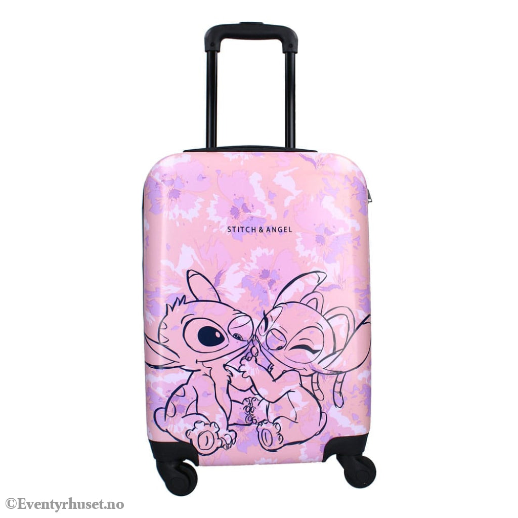 Lilo & Stitch Trolley Suitcase Ohana Forever pink 46 cm Fashion & Accessories