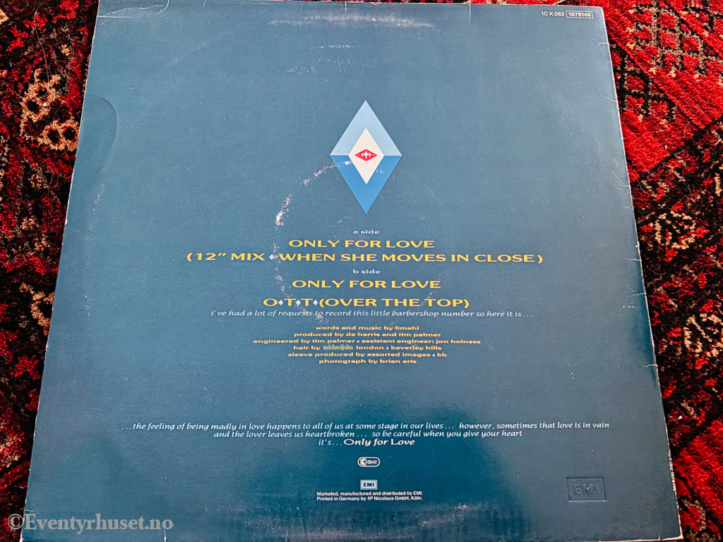Limahl - Only for Love. LP.