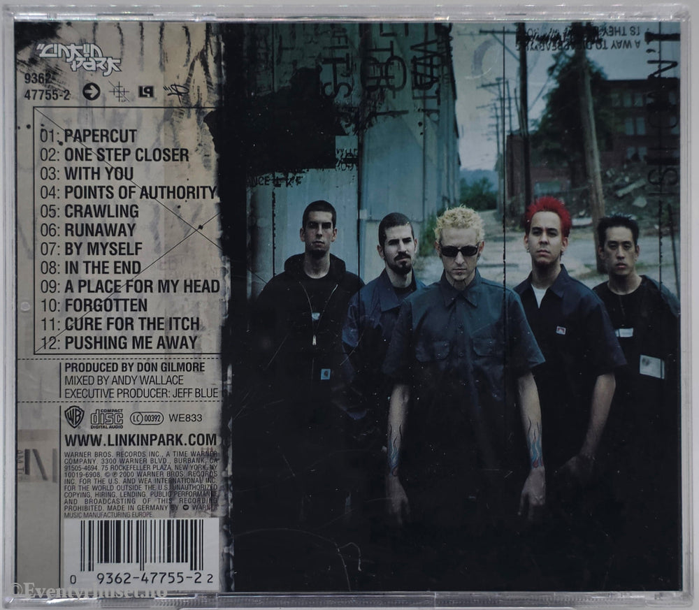 Linkin Park. 2000. Hybrid Theory. CD.