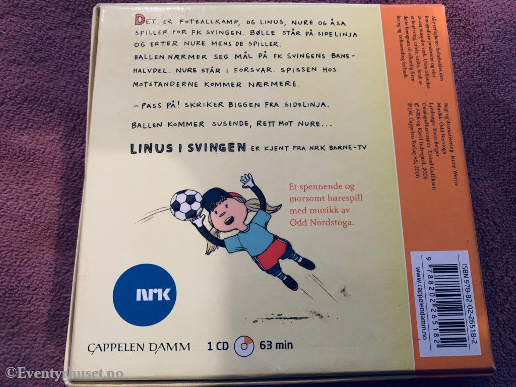 Linus I Svingen: Fotballkampen. Lydbok På Cd.