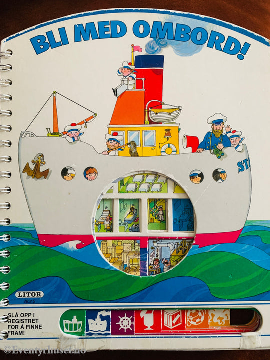 Litor. Bli med ombord! 1980-tallet. Barnebok.
