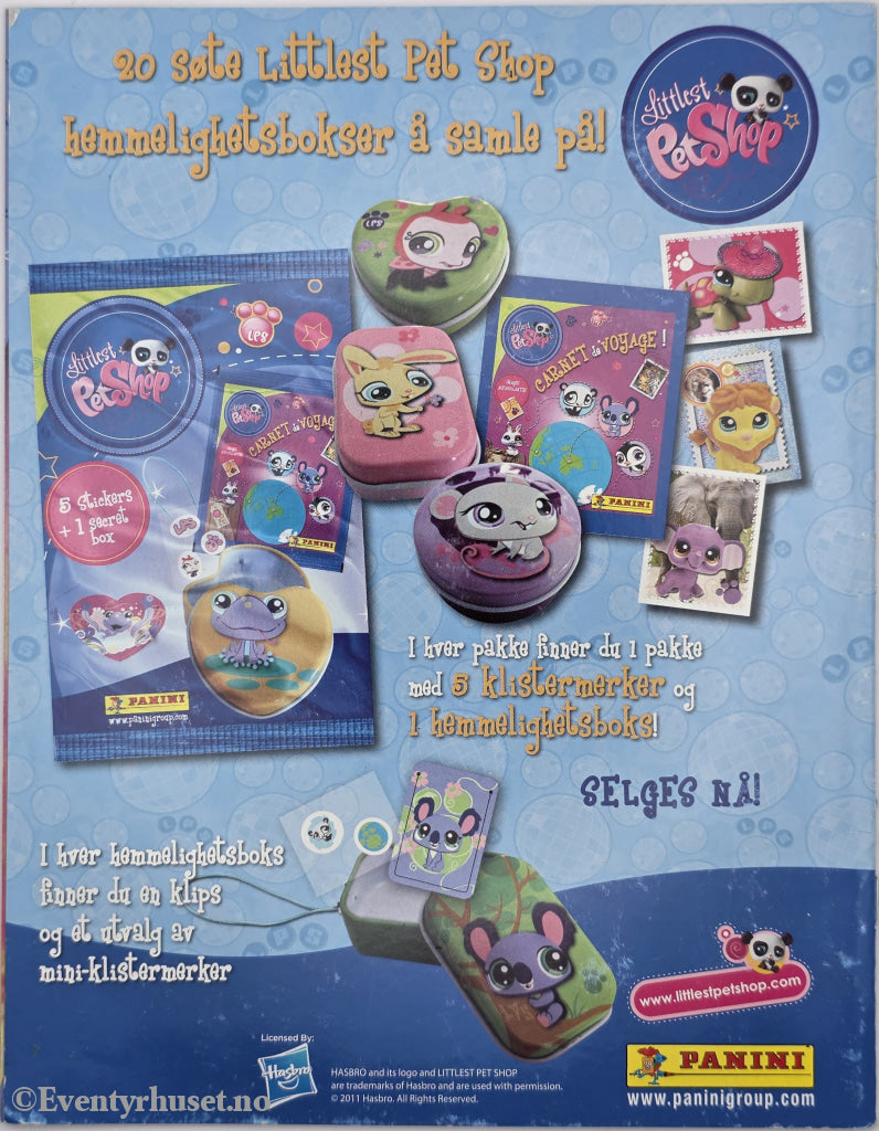 Littlest Pet Shop Reisedagbok! Sticker-Album. Aktivitetshefte.