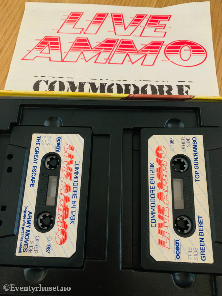 Live Ammo (1988). Commodore 64 (C64) spill solgt i Norge!